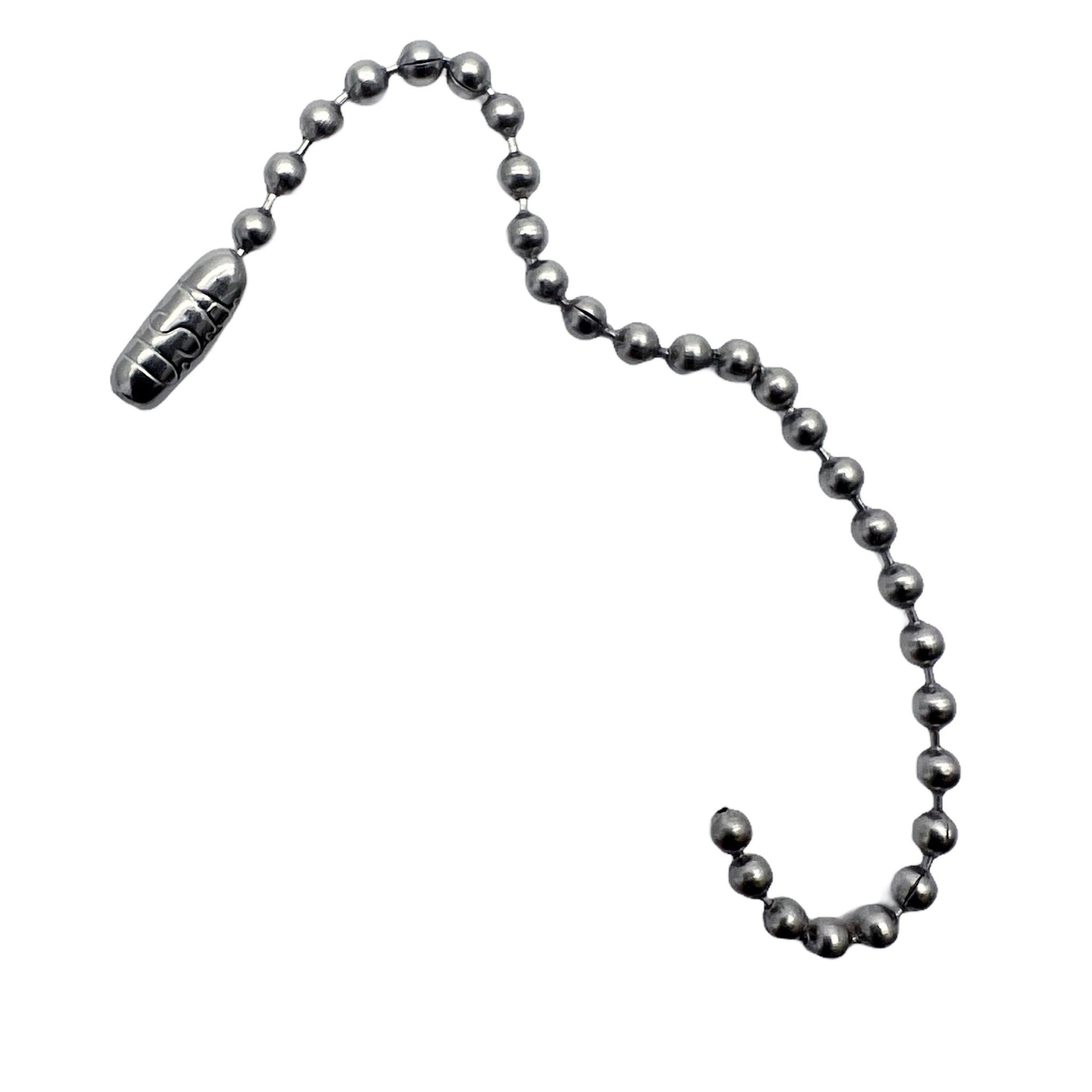 Stainless Steel Ball Chains Bead For Dog Tags Necklaces 304 Grade 4" Length (10cm) - TheDogTagCo