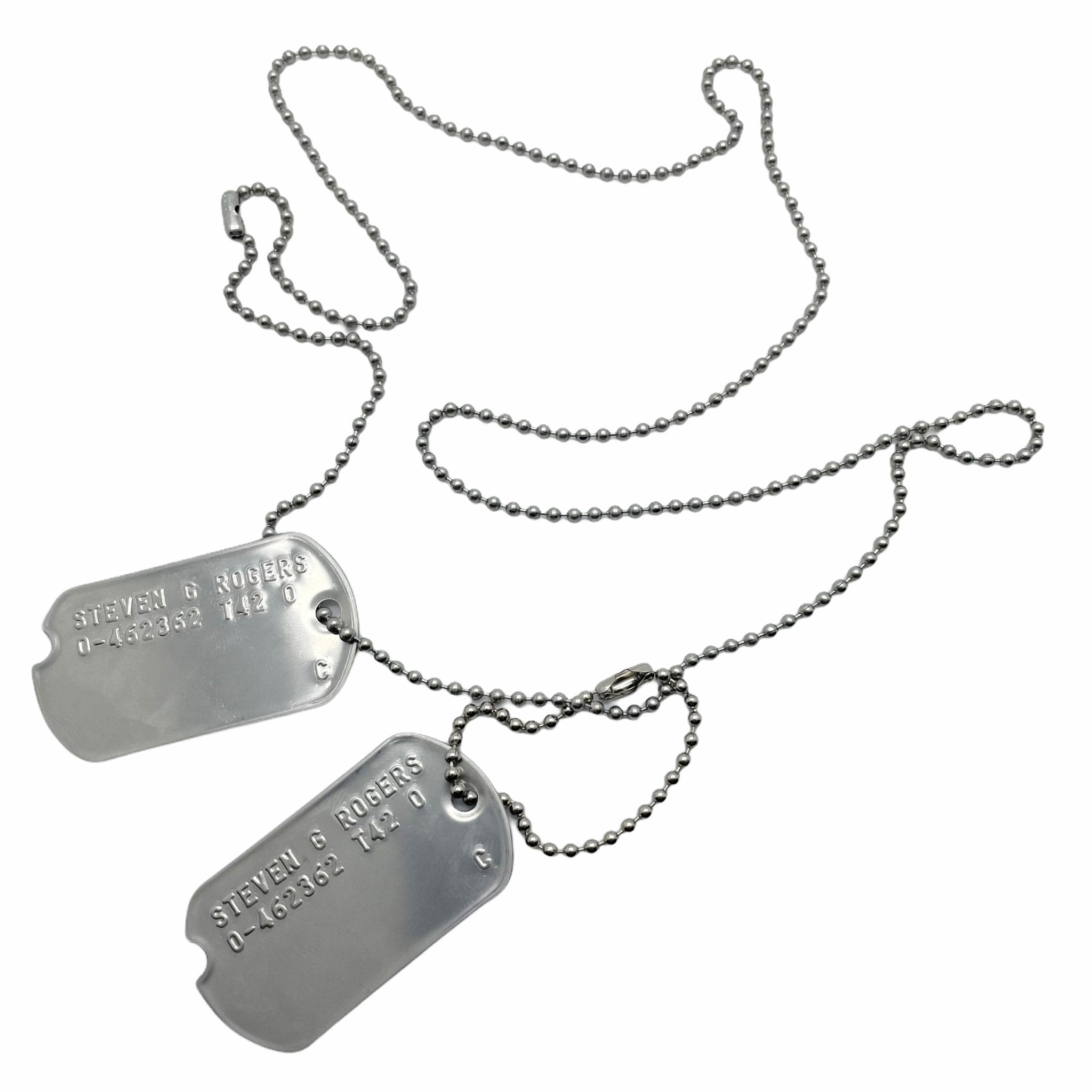 Stainless steel dog tag chain top