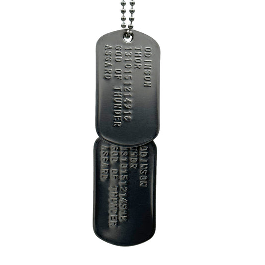 'THOR' Dog Tags - Costume Cosplay Prop Replica Military - Stainless Steel Chains Included - TheDogTagCo