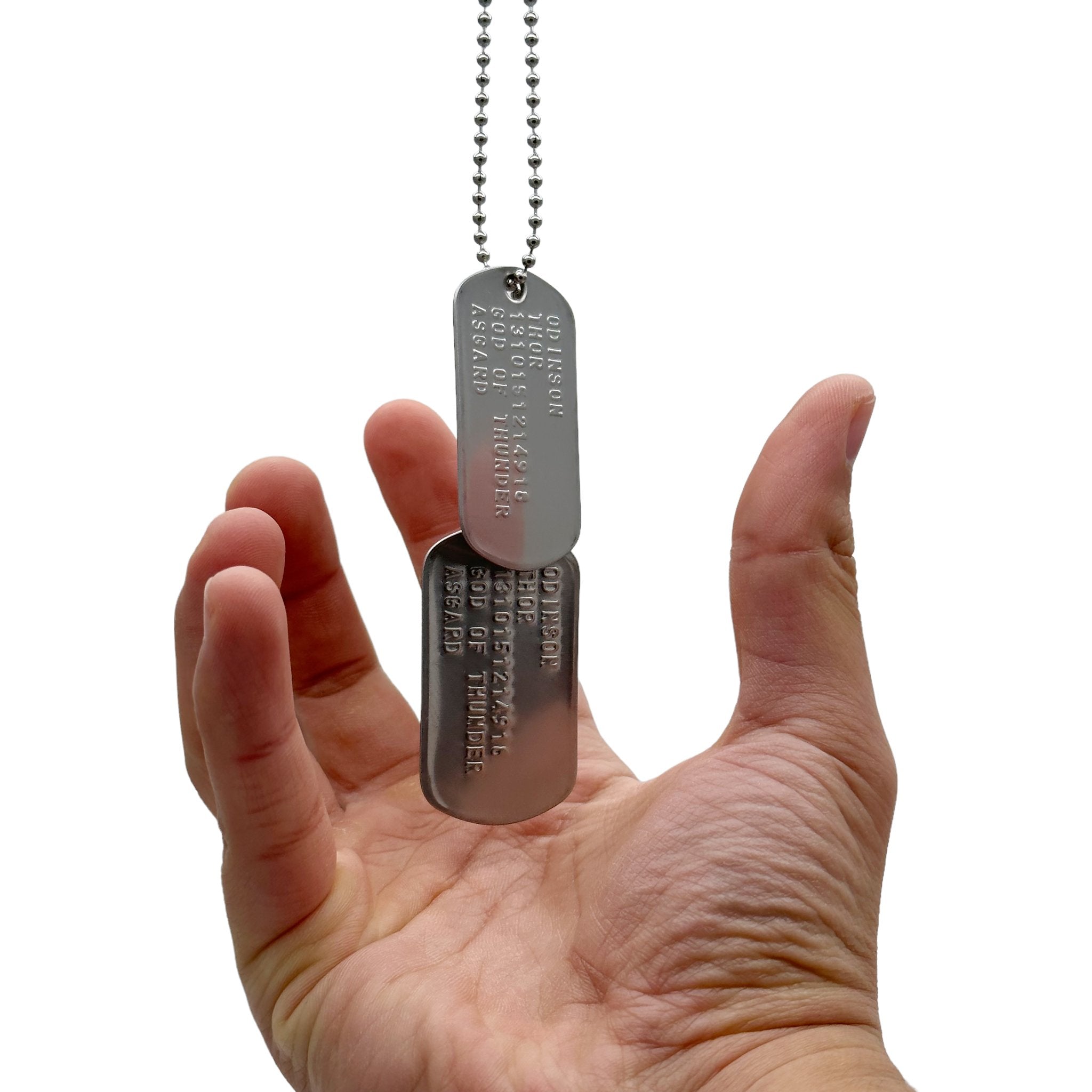 THOR Dog Tags Costume Cosplay Prop Replica Military TheDogTagCo