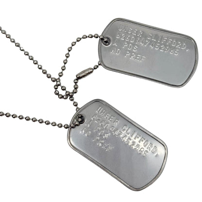 'UNGER CLIFFORD' US Military Dog Tags Necklace Pendant Gaming Collector Inspired - TheDogTagCo