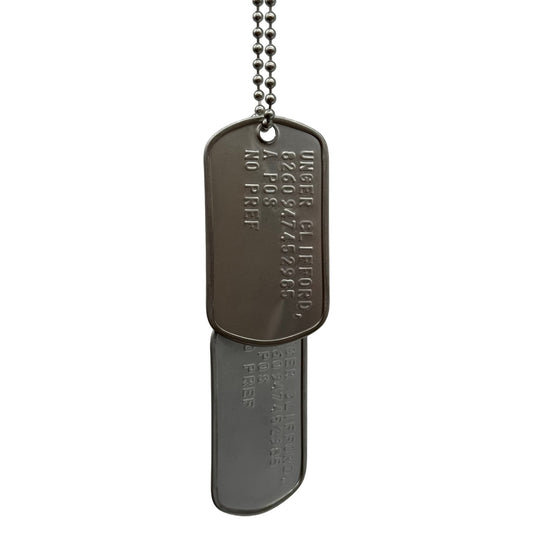 'UNGER CLIFFORD' US Military Dog Tags Necklace Pendant Gaming Collector Inspired - TheDogTagCo