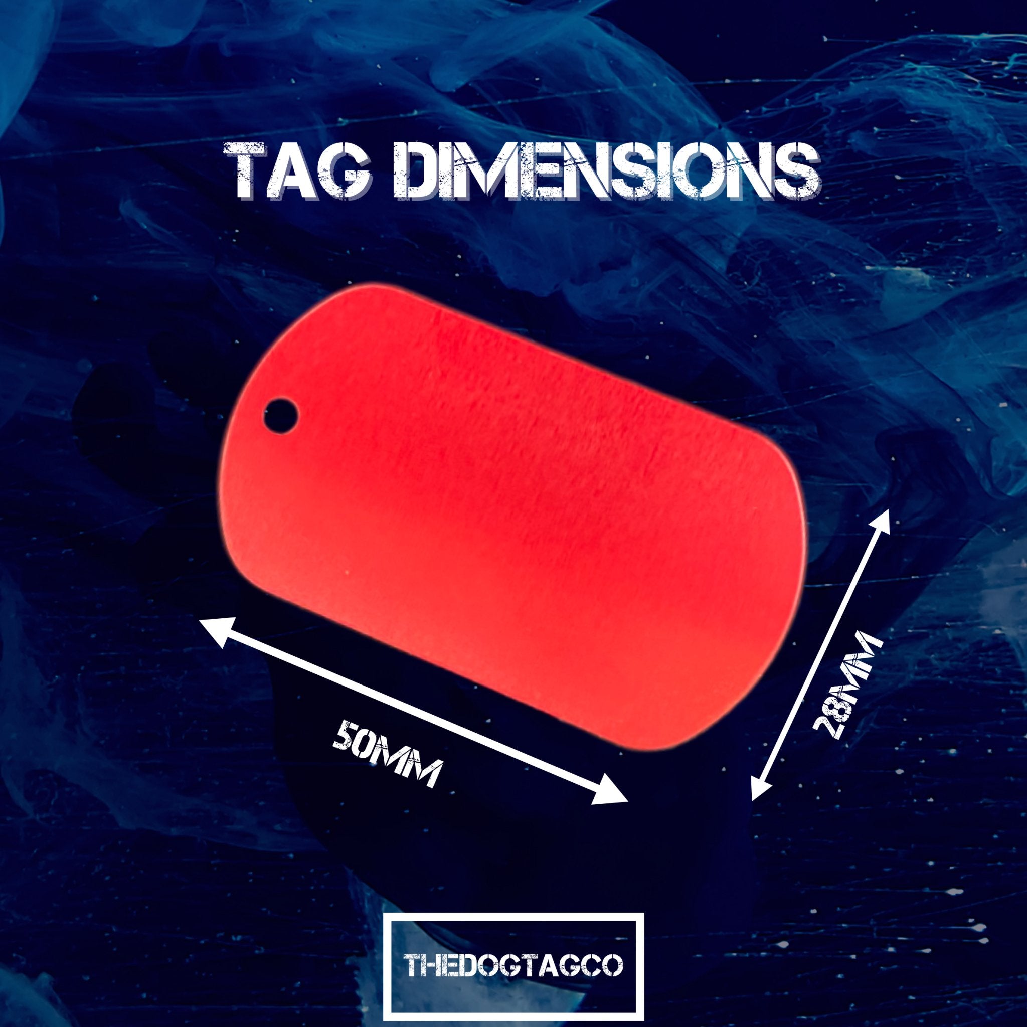 U.S. Military Set Personalised Army Dog Tags Red Anodized