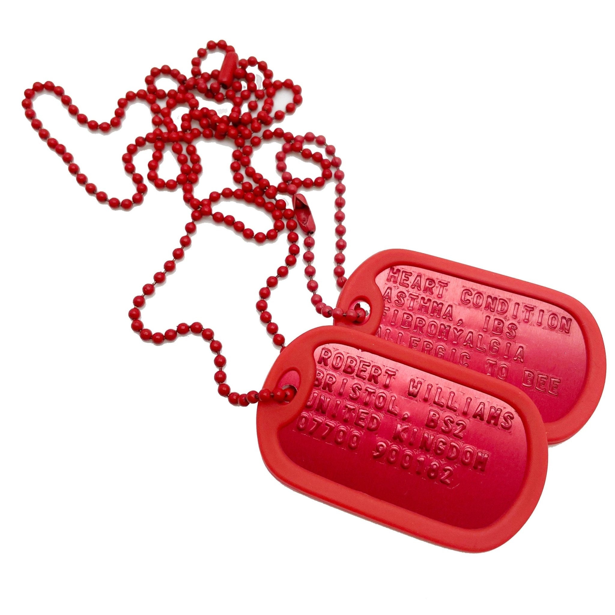 Red dog tags military meaning on sale