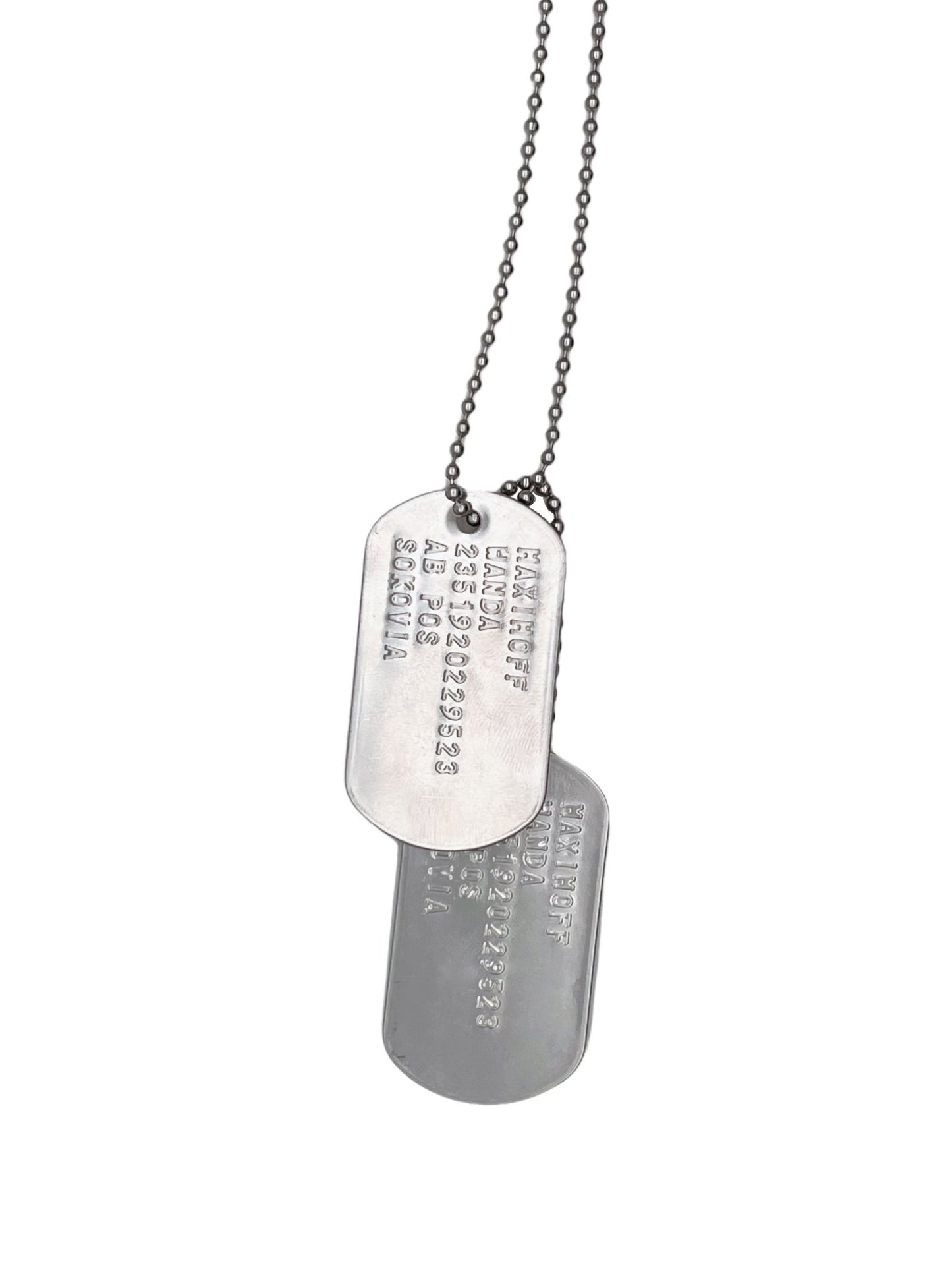WANDA 'Scarlet Witch' MAXIMOFF Military Dog Tags - Costume Cosplay Prop Replica - Stainless Steel Chains Included - TheDogTagCo
