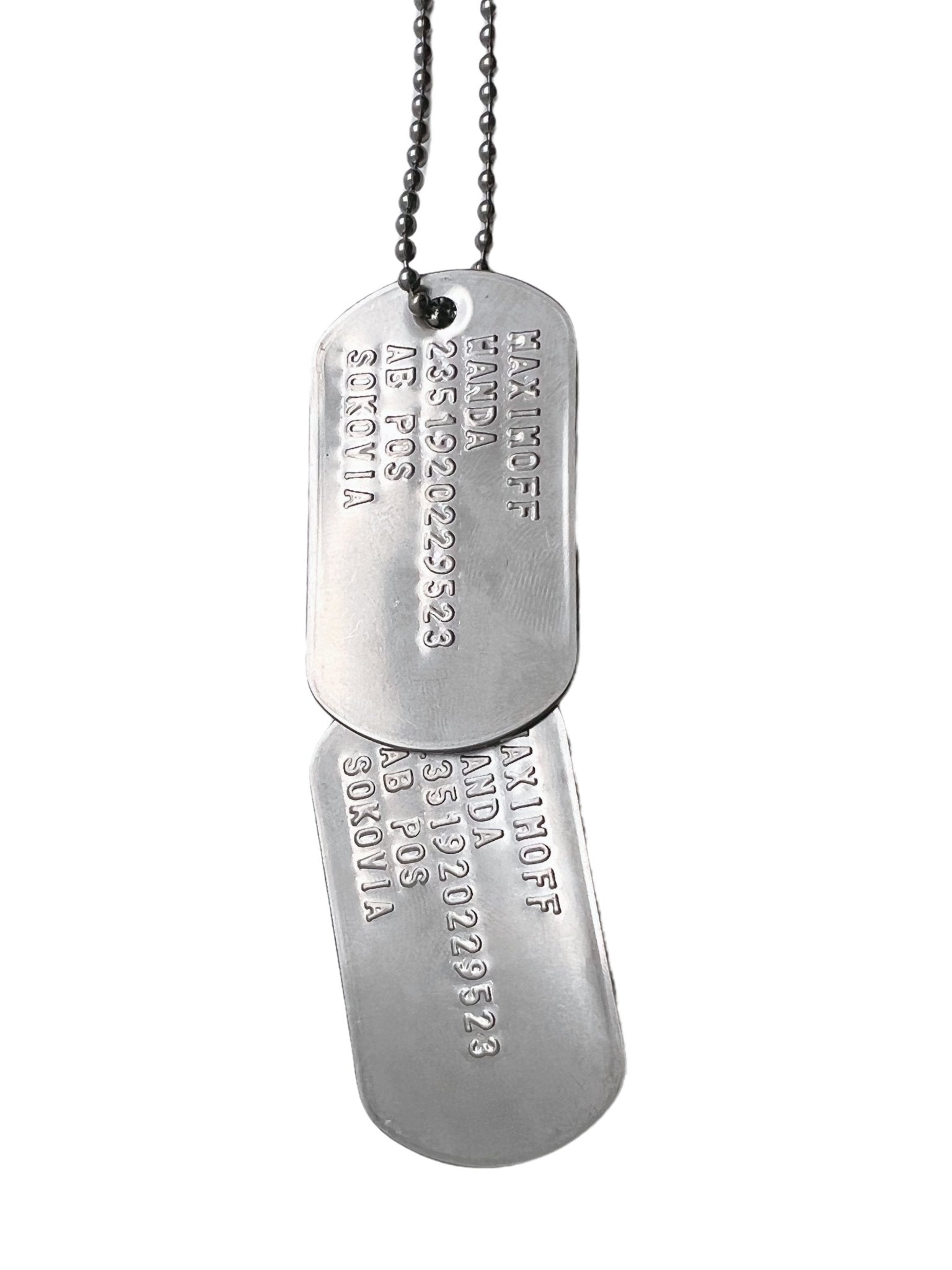 咎狗の血 SILVER DOGTAG「J」 フィギュアメーカーGift -咎狗の血 シルバードッグタグ『A』-